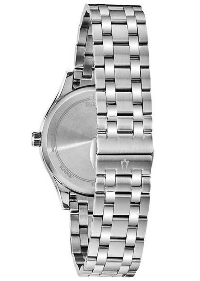 Đồng Hồ Nữ Bulova Đính Kim Cương Dây Thép Không Gỉ 96S162 - Mặt Xà Cừ