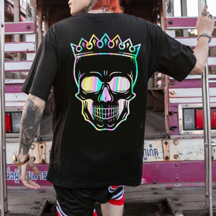 ÁO THUN PHẢN QUANG 7 MÀU TAY LỠ NAM NỮ KING SKULL shop uy tín