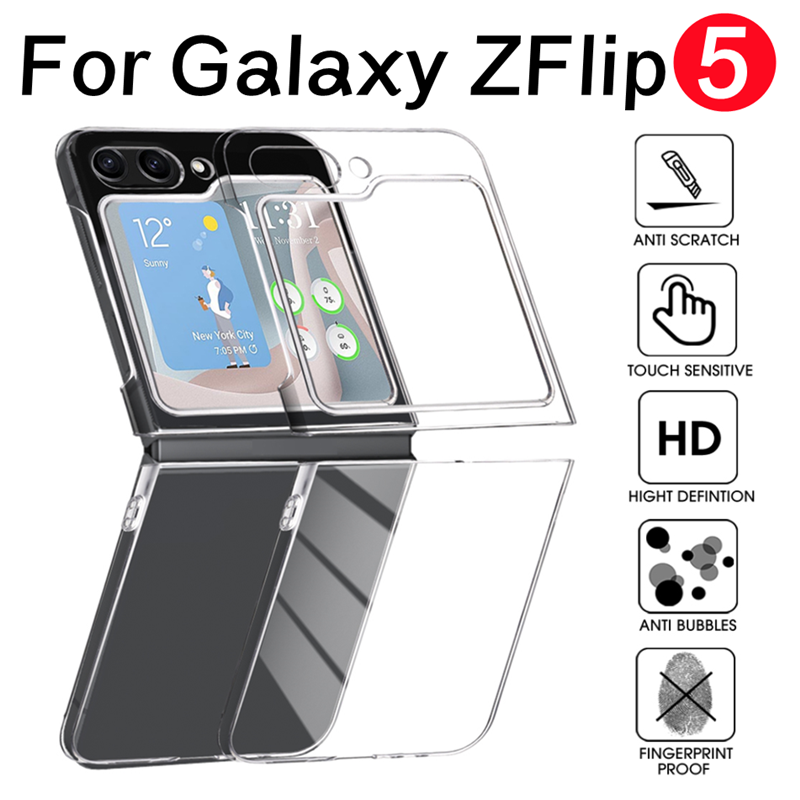 Ốp lưng chống sốc trong suốt cho Samsung Galaxy Z Flip 5 hiệu Likgus Crashproof giúp chống chịu mọi va đập - hàng nhập khẩu