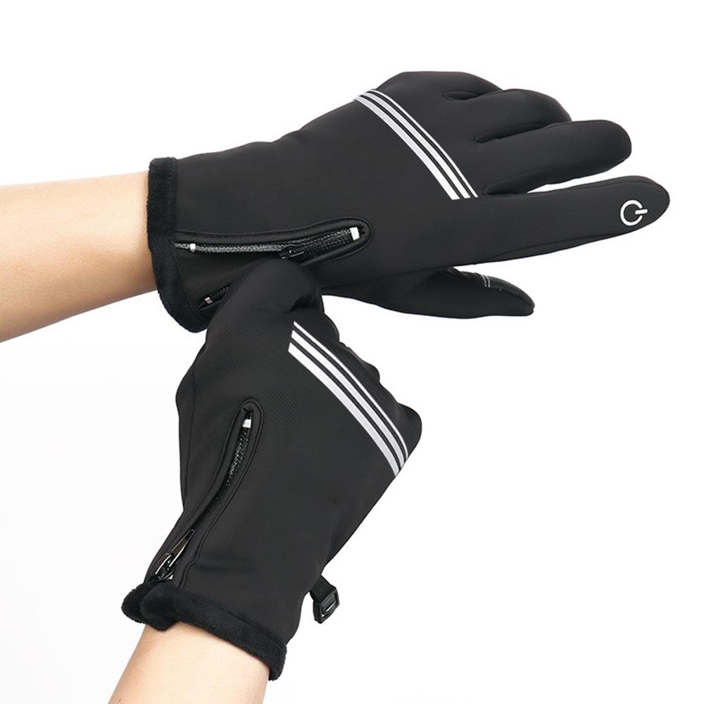 Găng tay mùa đông đi xe đạp ấm áp có thể vuốt màn hình cảm ứng tập thể thao, trượt tuyết ngoài trời