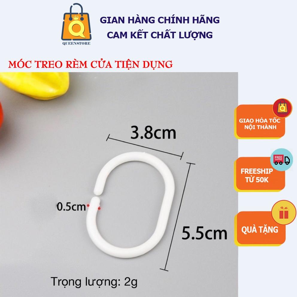 Móc Treo Rèm Cửa Vải, Màn Cửa Bằng Nhựa Tiện Lợi Dễ Sử Dụng Dễ Dùng Nhất- QueenStore