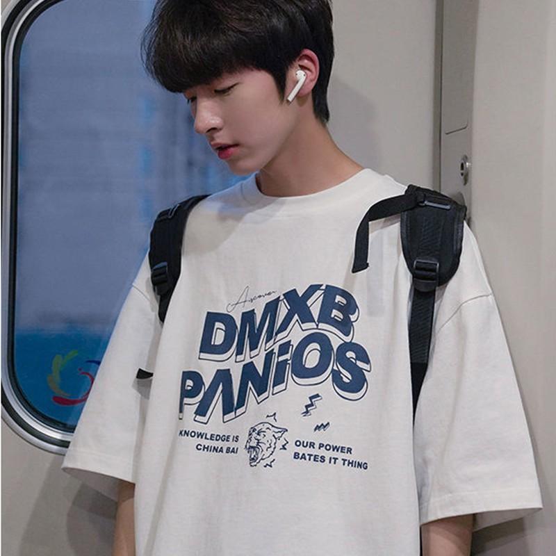 Áo thun nam nữ unisex tay lỡ phông form rộng teen cổ tròn oversize cotton giá rẻ basic đen trắng tee ulzzang DMXB