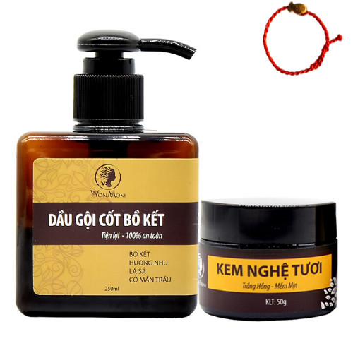 Combo Giảm Rụng Tóc &amp; Rạn Da Cho Mẹ Bầu Wonmom -  Tặng Kèm Vòng Chỉ Đỏ May Mắn Cho Bé  Yêu