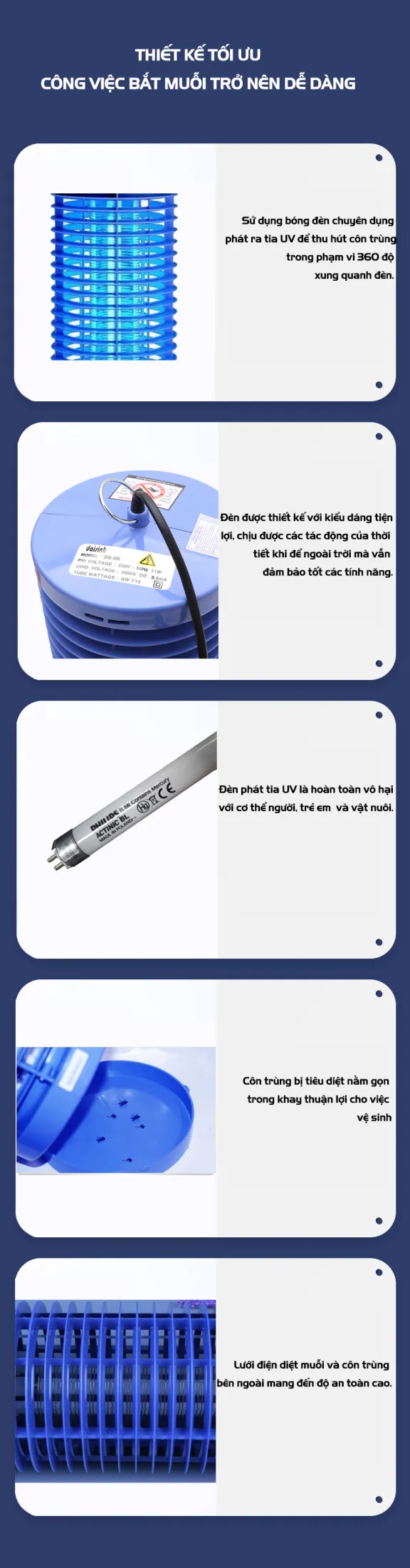 Đèn Diệt Côn Trùng Đại Sinh DS-D6
