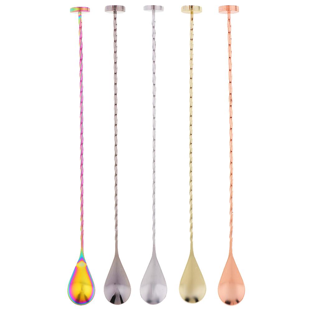 Cocktail Mixer Stainless Steel Stirring Mixing Spoon Stirring Spoon Home Bar