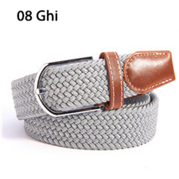 Thắt lưng vải co giãn bản 3,5cm Casual belt 39 lựa chọn màu sắc