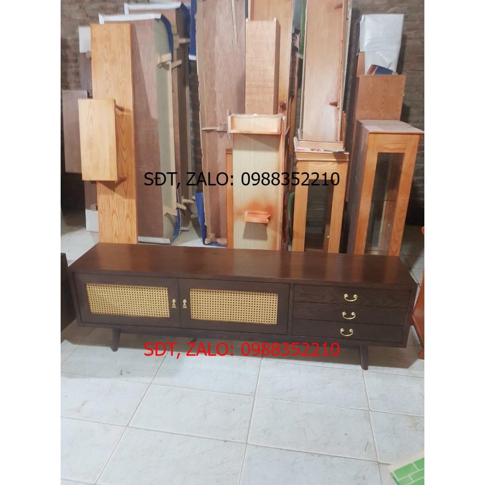 Kệ tivi gỗ sồi Nga - cánh mây