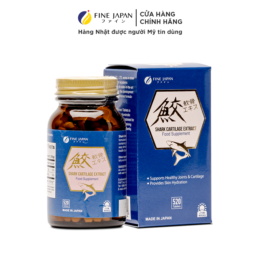 Viên uống bổ xương khớp Shark Cartilage Fine Japan - Nhật Bản
