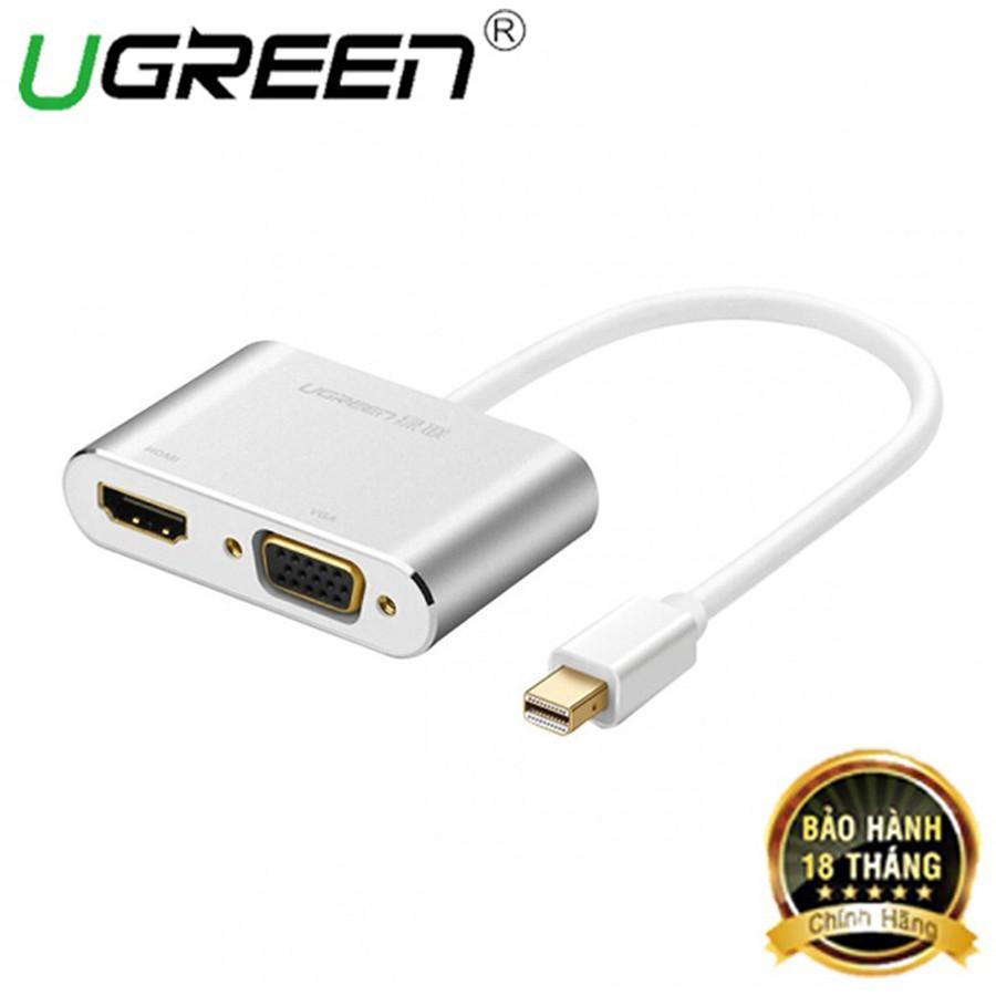 Cáp chuyển đổi Mini DisplayPort sang HDMI, VGA Ugreen 20421 chính hãng - Hàng Chính Hãng