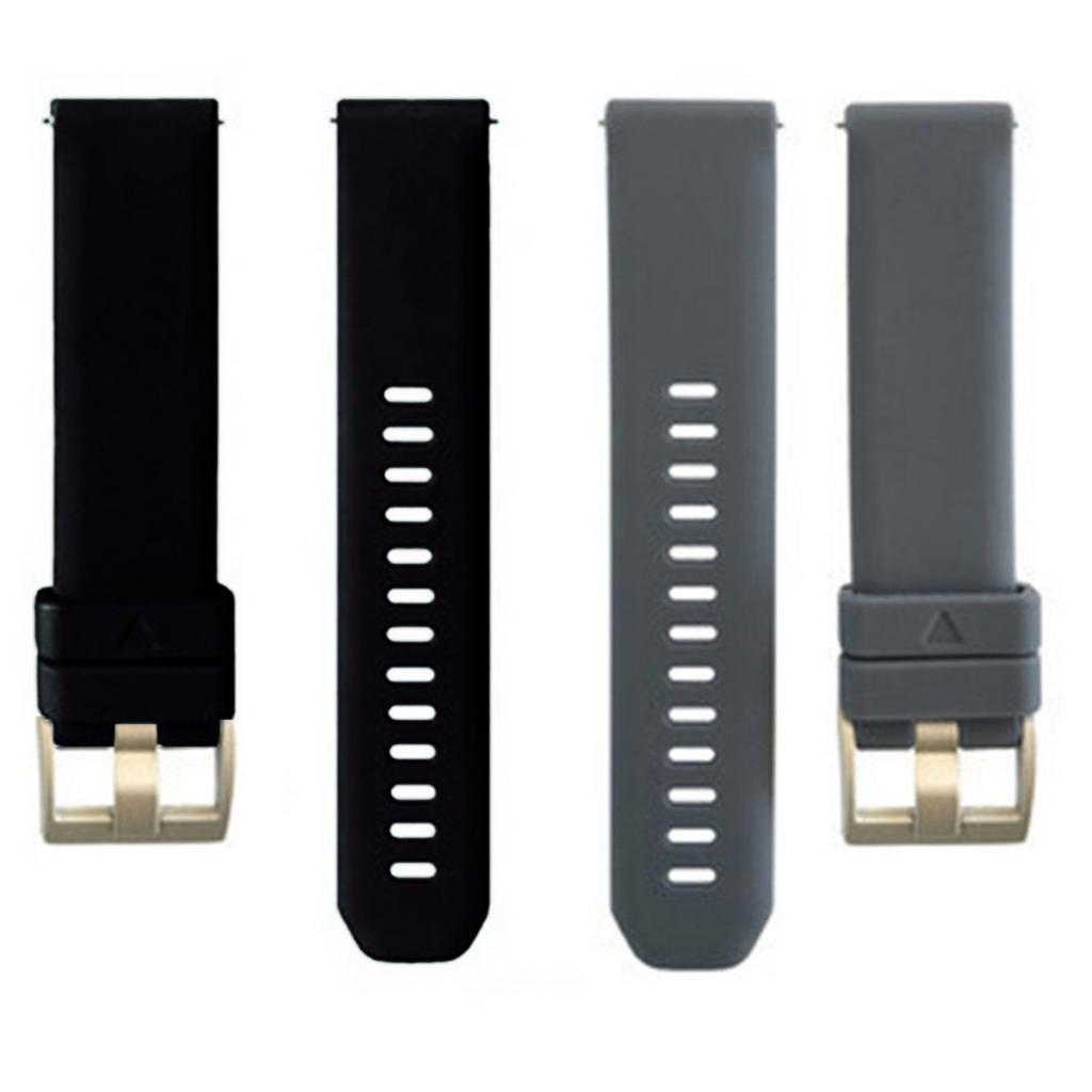 2 Pieces Replacement Silicone Sport Band Strap For Garmin Vivoactive 3 20mm