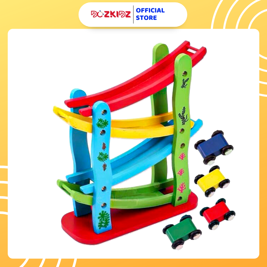 Đồ chơi vận động - Đường trượt zic zac 4 xe - DOZKIDZ