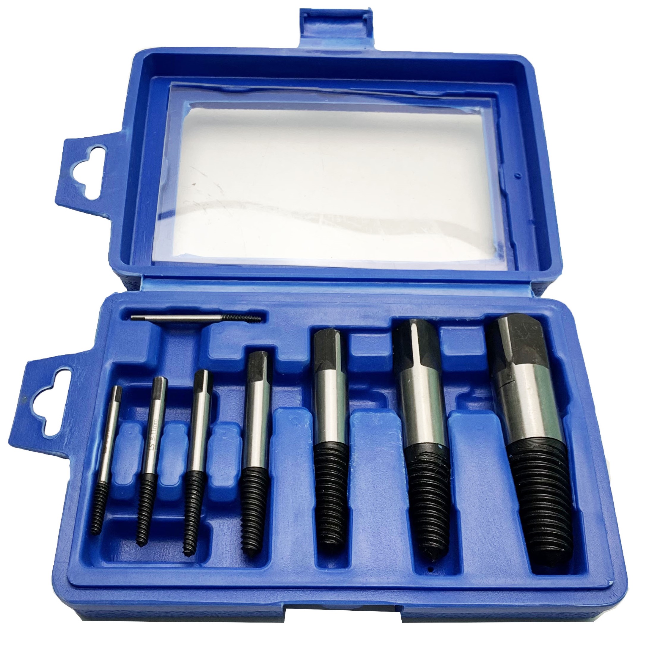Bộ tháo bu lông ốc vít gãy 8 cây , dụng cụ mở ốc vít, mũi khoan lấy ốc gãy LS700402