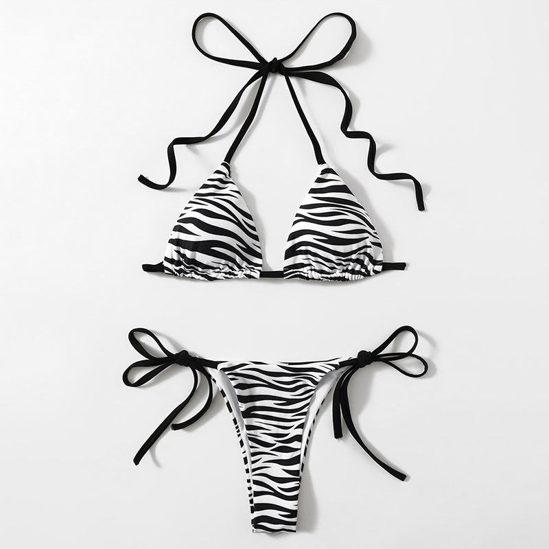 Bikini 2 mảnh buộc dây bơi lội Đồ đi biển Basics Cao Cấp