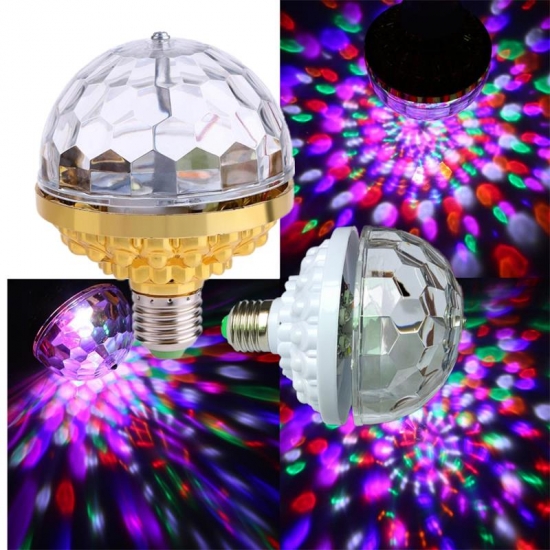 Đèn quẩy led xoay 360 độ, 7 màu LED3-6W, E27, 220V - trang trí sân khấu, karaoke, bar,quay Tiktok