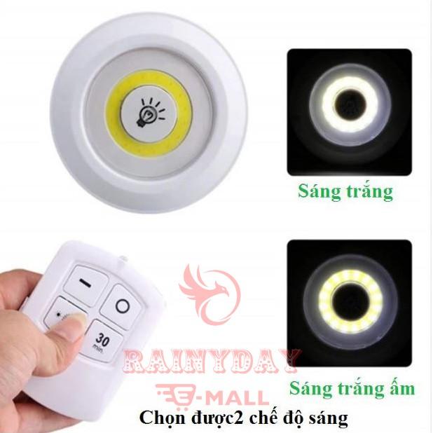 Đèn led dán tường thông minh, tủ bếp quần áo có điều khiển từ xa chiếu sáng không dây dùng pin