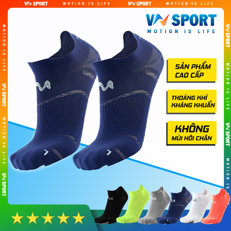 Tất Vớ Cổ Ngắn Cao Cấp Thoáng Khí VNSPORT - VNS010 (1 Đôi) | Tất Cho Thể Thao Phù Hợp Cho Cả Nam Nữ