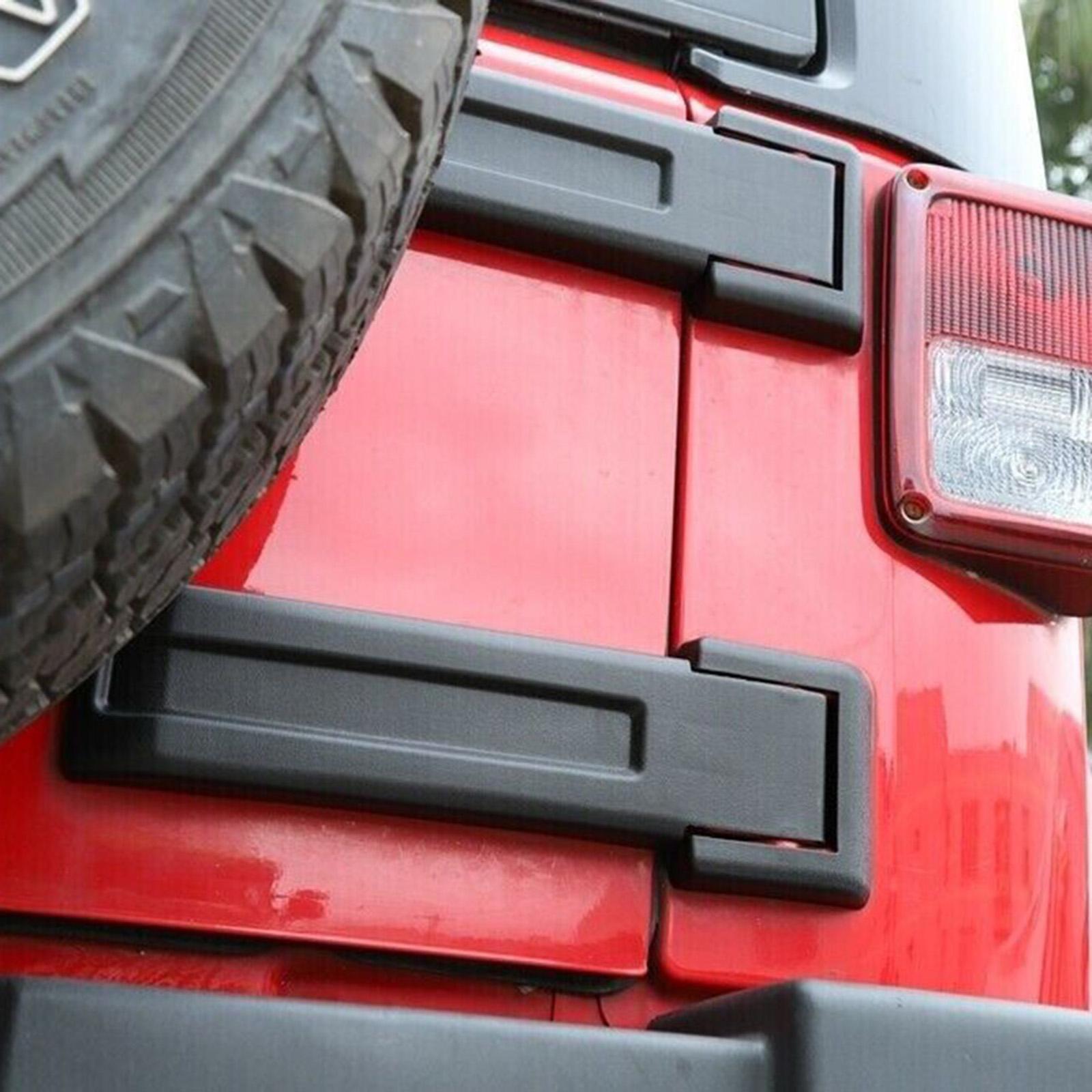 2 Pieces Tailgate Hinge Cover Cap Replaces Parts Easy to Install Black Accessory Tailgate Hinge Covers Trim for