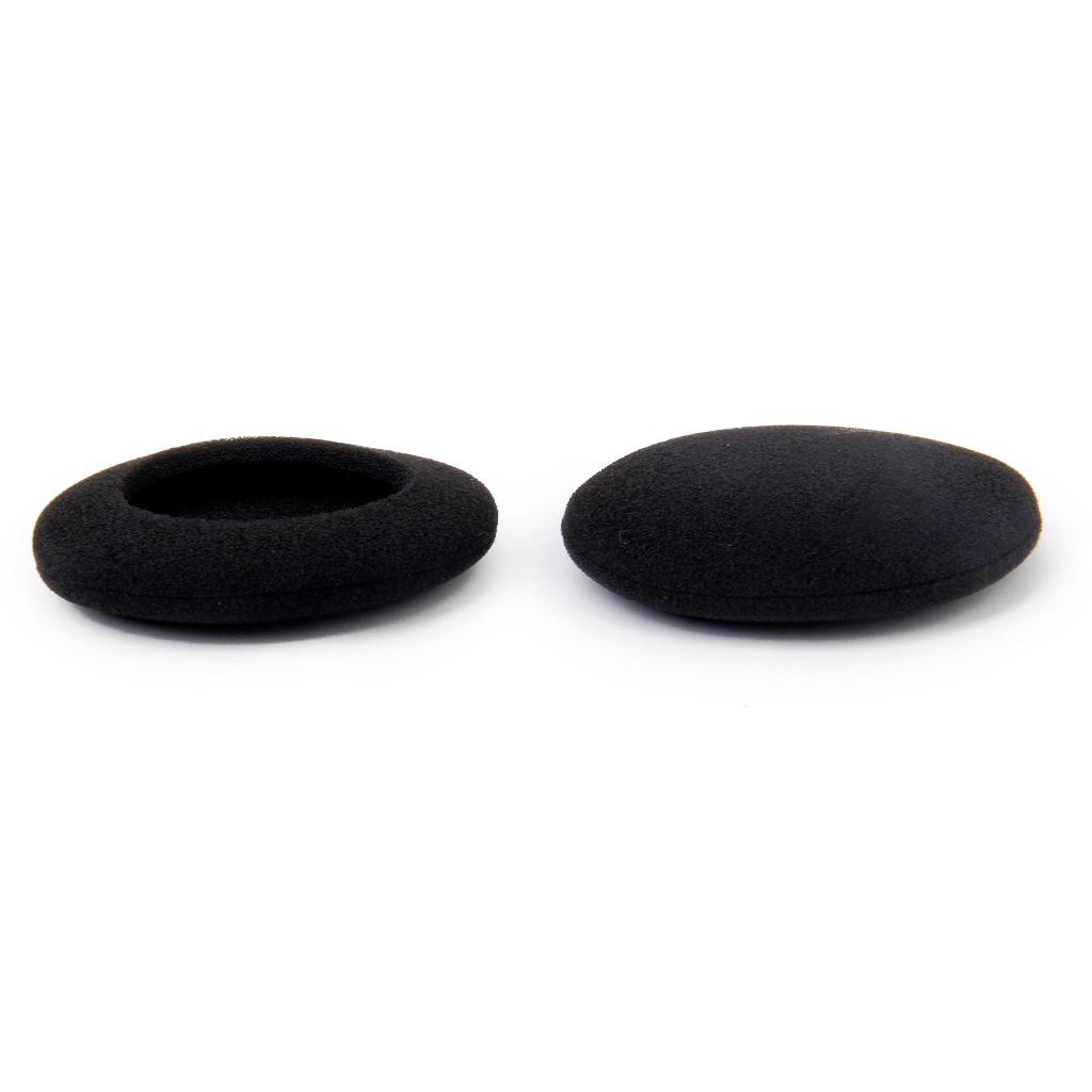 4pair 60mm Earpads Foam Ear Cushions for Helmet Black