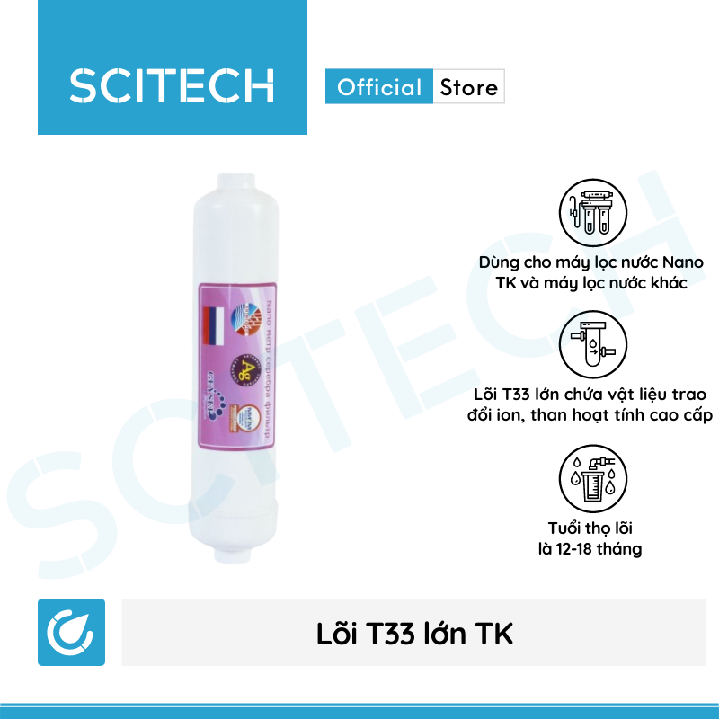 Máy lọc nước Nano TK by Scitech (Không dùng điện, không nước thải, 3 đến 9 cấp lọc) - Hàng chính hãng