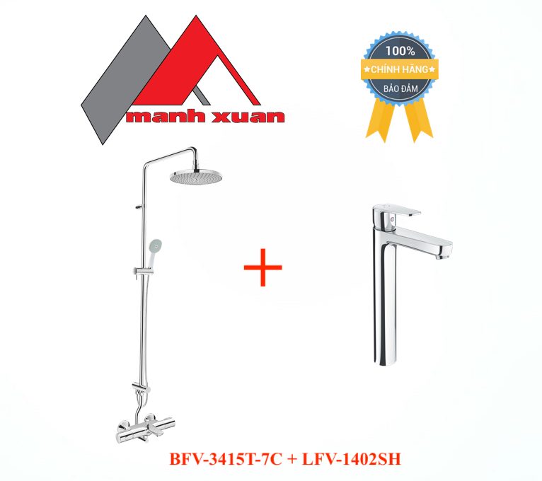 Combo trọn bộ INAX BFV-3415T-7C + LFV-1402SH