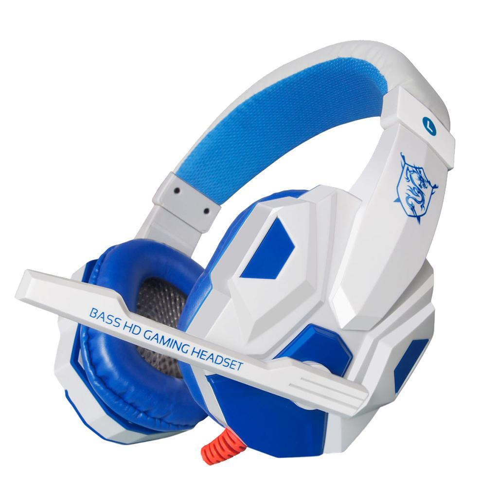 2x Gaming Headset Over Ear Headphones with Mic LED Light for PC