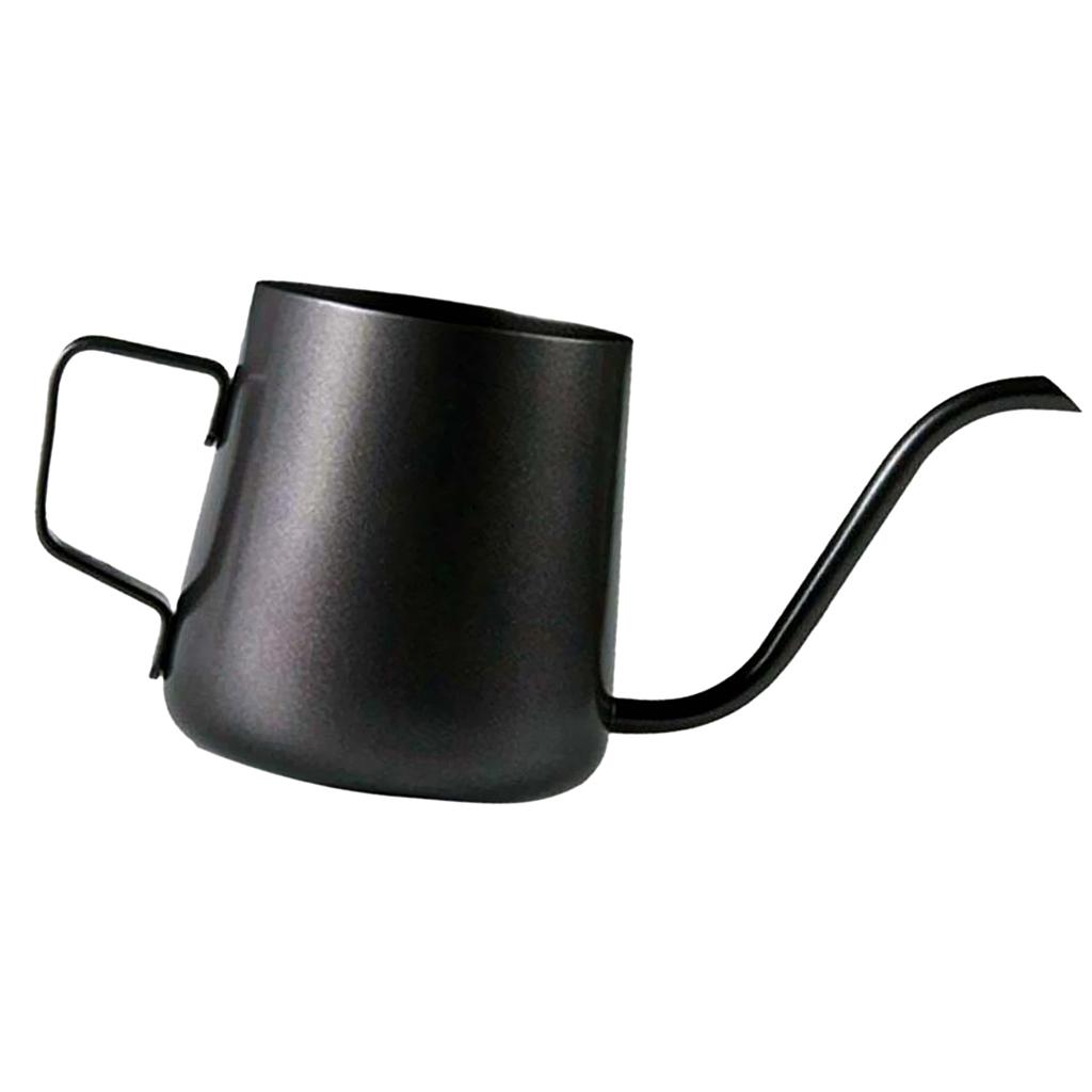 Gooseneck Narrow Spout Hand Drip Coffee Pot Stainless Steel Kettle 240ml
