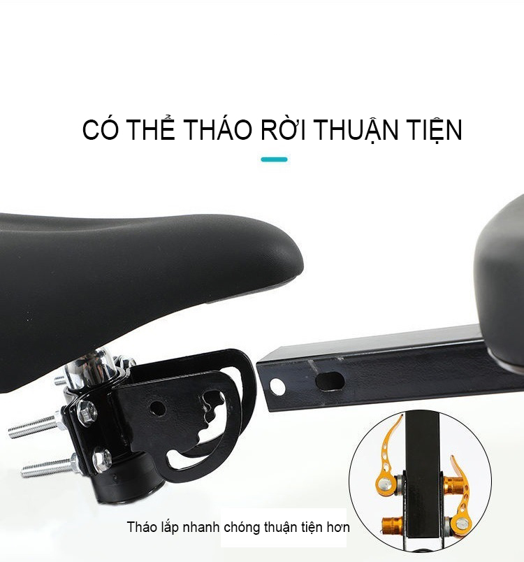 Ghế Ngồi An Toàn Gấp Gọn Gắn Trên Xe Đạp, Xe Đạp Điện, Xe Máy Điện Dành Cho Trẻ Em - Hàng Nhập Khẩu