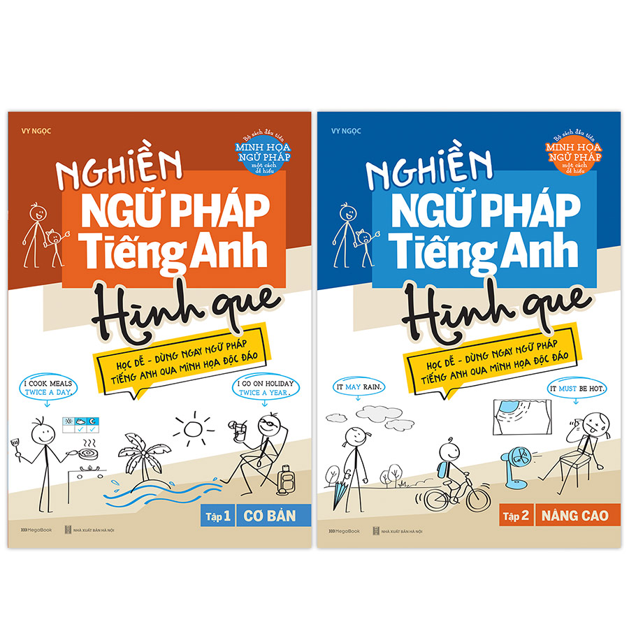 Combo Nghiền Ngữ Pháp Tiếng Anh Hình Que Cơ Bản Và Nâng Cao