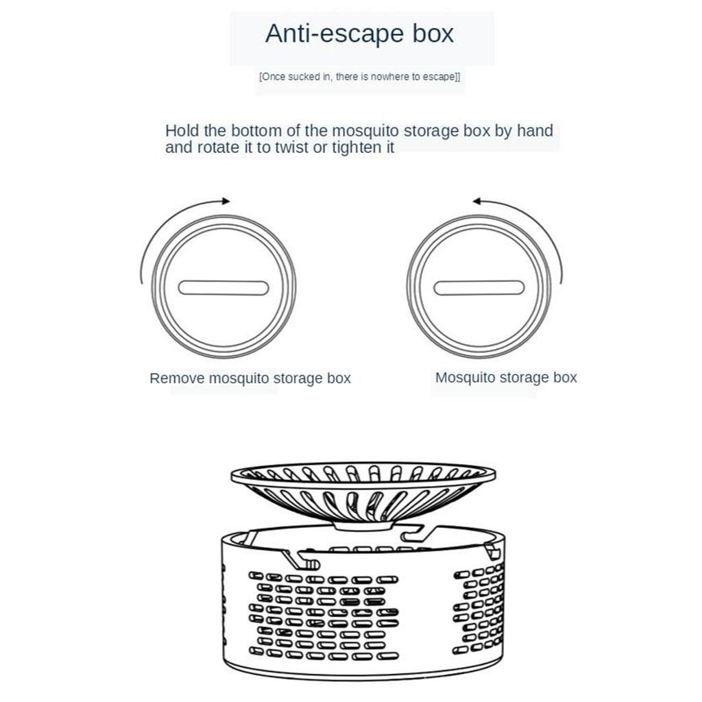 Electric Trap Anti Insect Killer Bug Zapper LED Mosquito Trap Lamp Blue