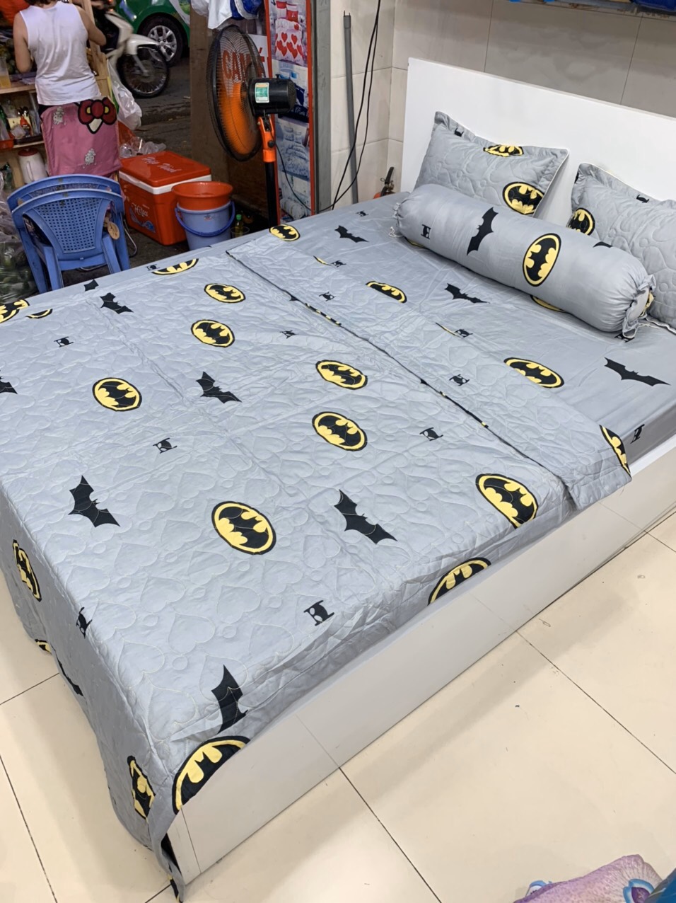 Bộ chăn ga vỏ gối 5 món , thời trang - Poly 5 món, cam kết hàng chuẩn 100%