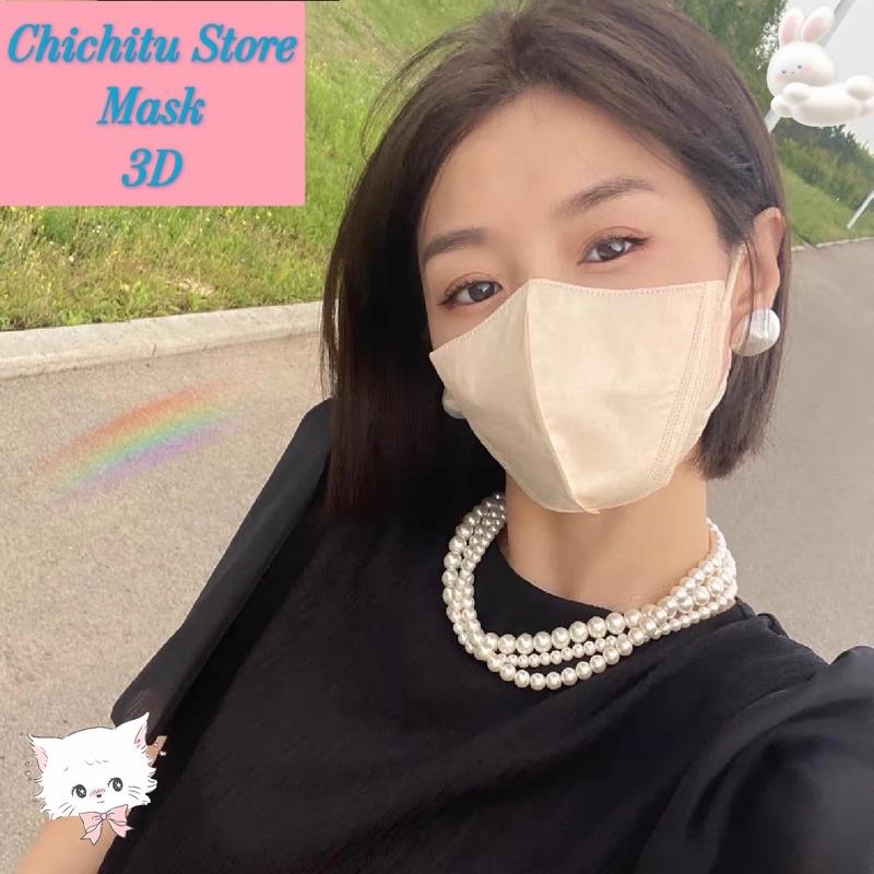 Khẩu trang 3D beauty mask màu pastel độc lạ thời trang 2022 - ChiChiTu