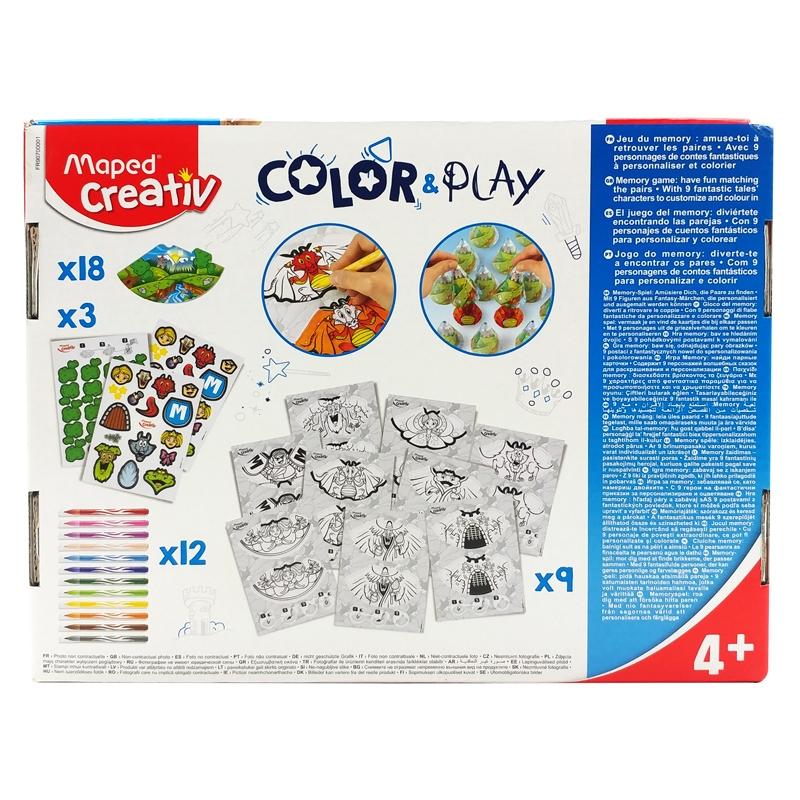 Đồ Chơi Thủ Công Trang Trí Và Lắp Ghép Nhân Vật Hoạt Hình Color Play - Maped Creative 907000 - Memory