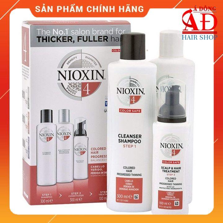 BỘ DẦU GỘI XẢ NIOXIN 4 COLORED HAIR USA - CHO TÓC NHUỘM THƯA MỎNG VÀ RỤNG NHIỀU