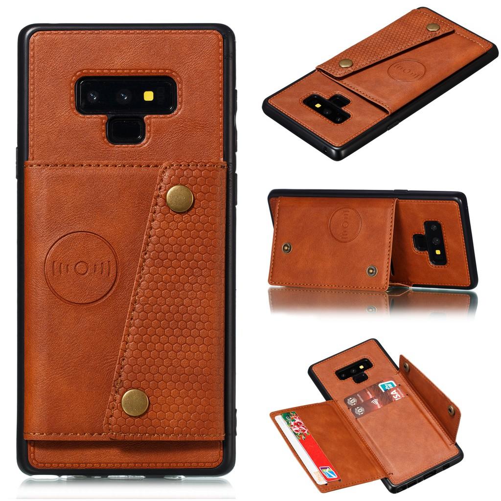 Ốp lưng da ví gập cho Samsung Galaxy Note9 S10 S9 S8 Plus S10+ S9+ S8+ S10e