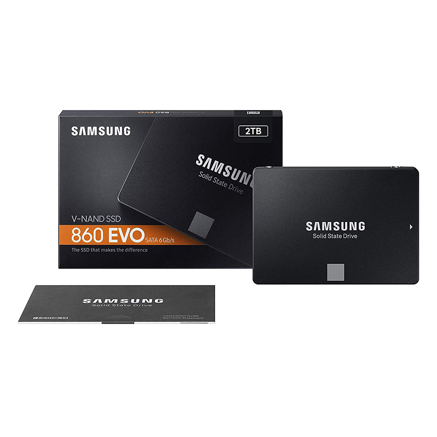 Ổ Cứng SSD Samsung 860 Evo MZ-76E2T0BW 2TB Sata III 2.5 inch - Hàng Nhập Khẩu