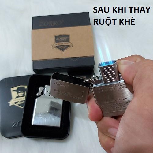 BẬT LỬA 2 MÁY KHÒ CỰC MẠNH THIẾT KẾ KIỂU RUỘT ZIPPO CỰC NGẦU(XAI GAS LỬA KHÈ)