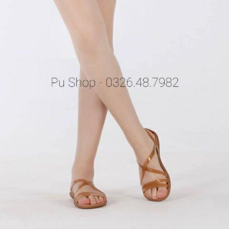 Giày Sandal nữ quai chéo đế bệt