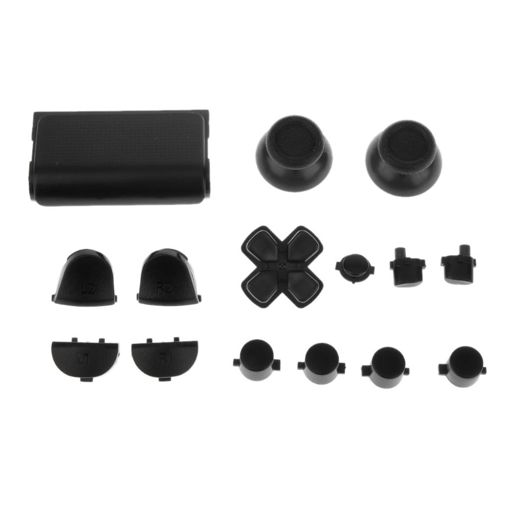 3x Repair Part Full Buttons Mod Kit for Sony PS4 Gamepad White+ Black