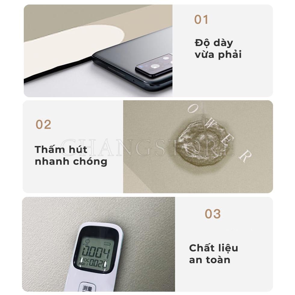 Thảm Lau Chân Siêu Thấm Nhà Tắm, Nhà Vệ Sinh Vải Nappa Siêu Thấm Hút Khô Chân Nhanh Chóng