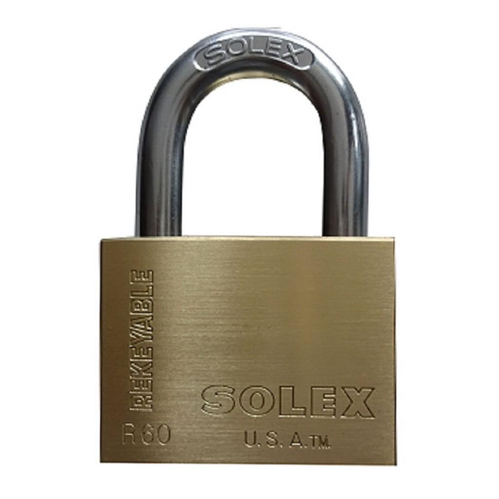 Bộ 5 ổ khóa Solex R60 thân đồng 60mm 4 chìa chủ Master key - MSOFT