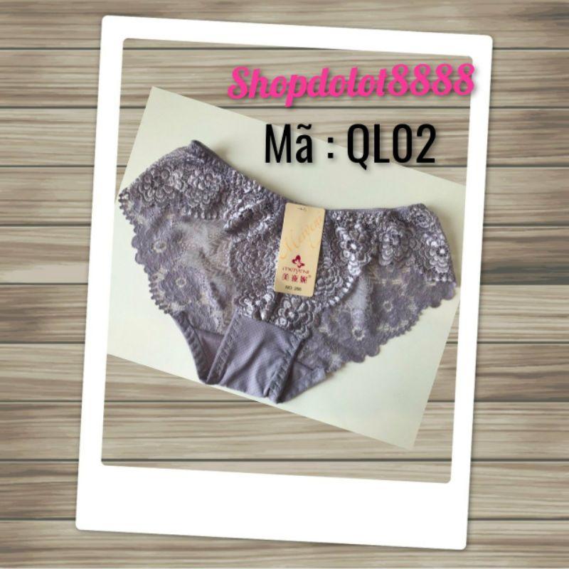 Combo 10 Quần lót ren chất liệu cotton co giãn tốt mã đặt hàng QL02