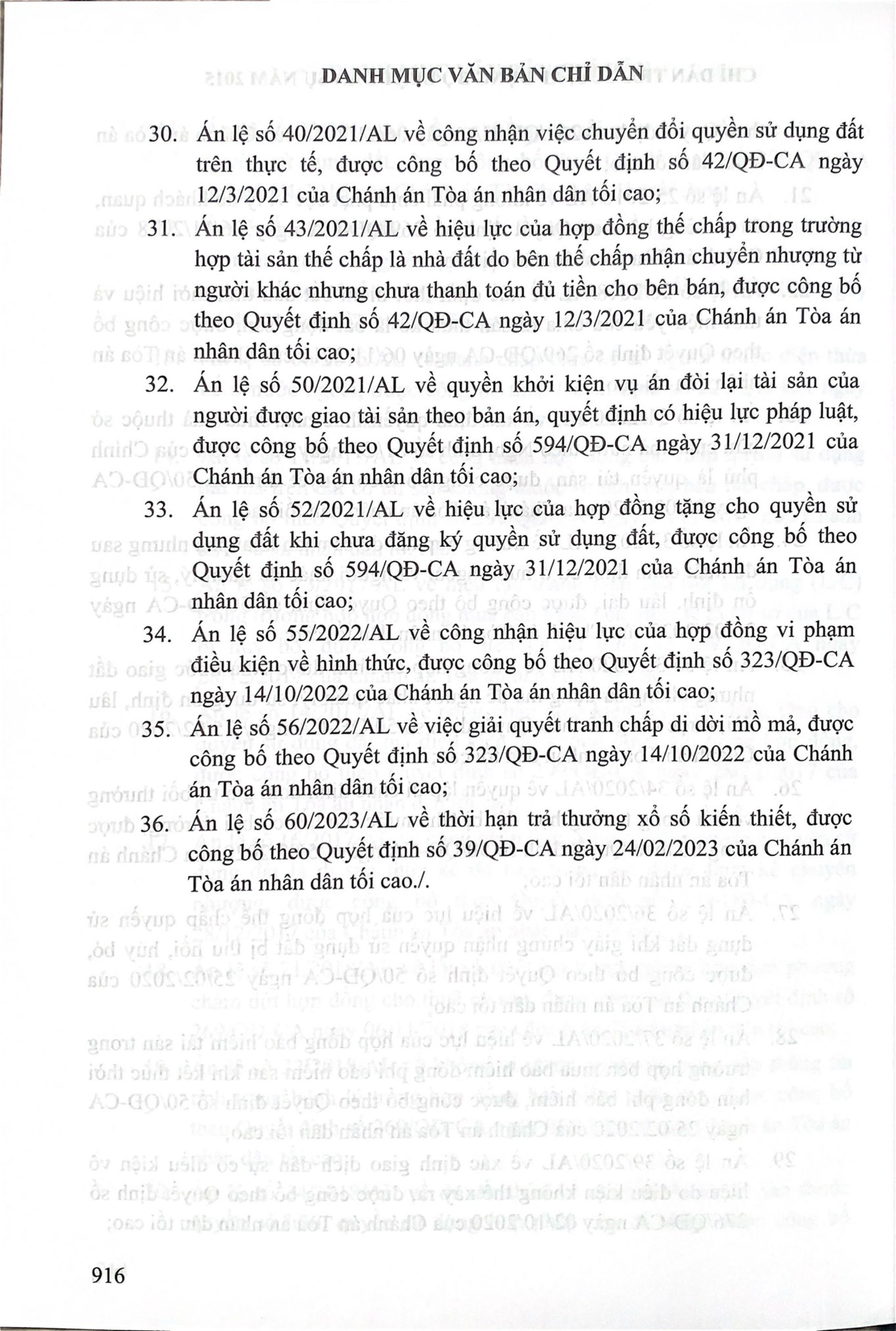 Chỉ dẫn tra cứu áp dụng Bộ luật Dân sự năm 2015 (Tái bản lần thứ nhất có sửa đổi bổ sung)