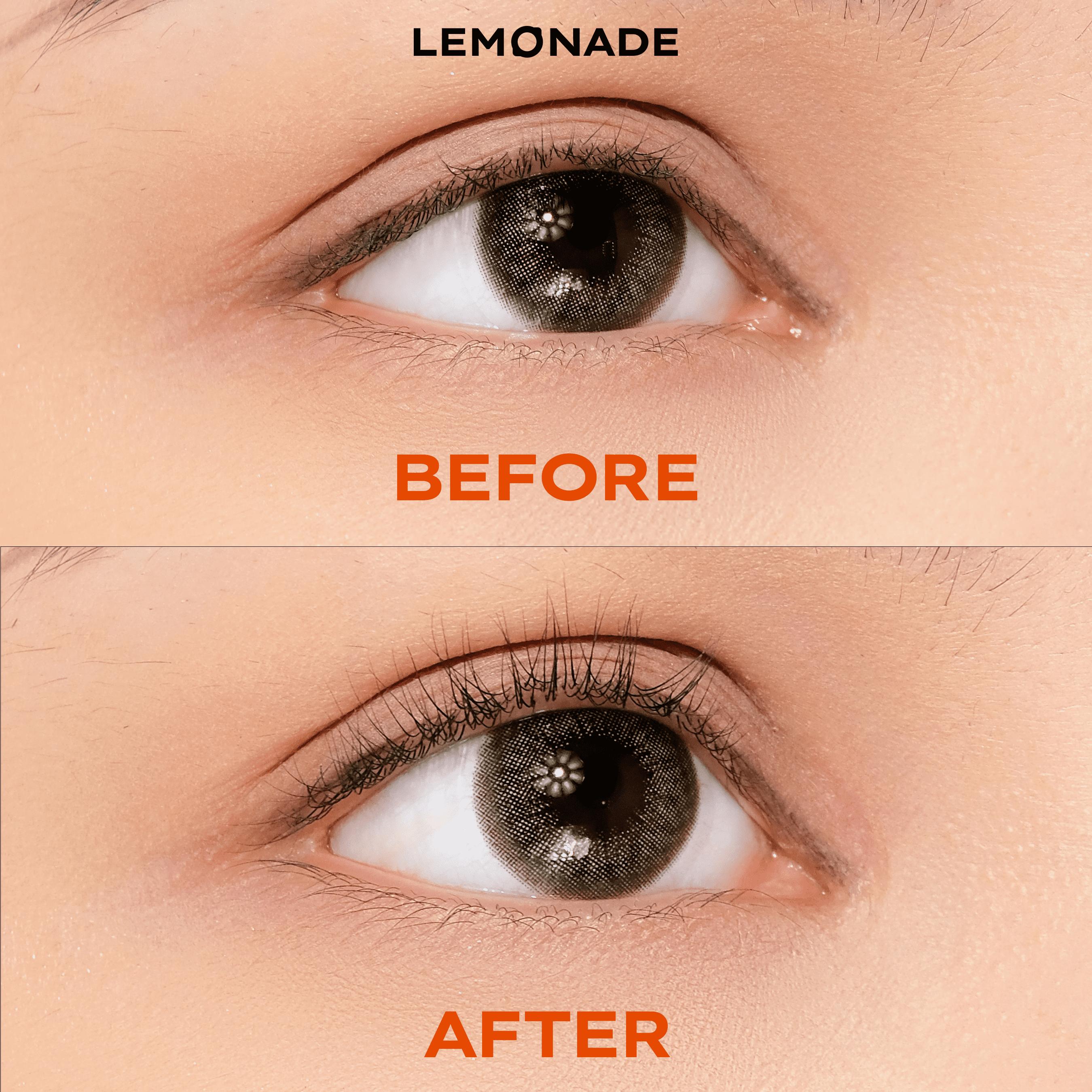 Combo Tẩy trang mi sạch dịu không cay mắt Lemonade Soaring Mascara Remover &amp; Kẹp mi cong lâu Lemonade Curler