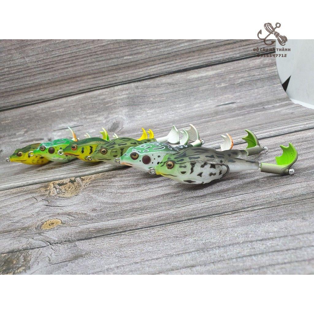 Mồi câu lure nhái hơi, nhái nhảy xoay 360 độ