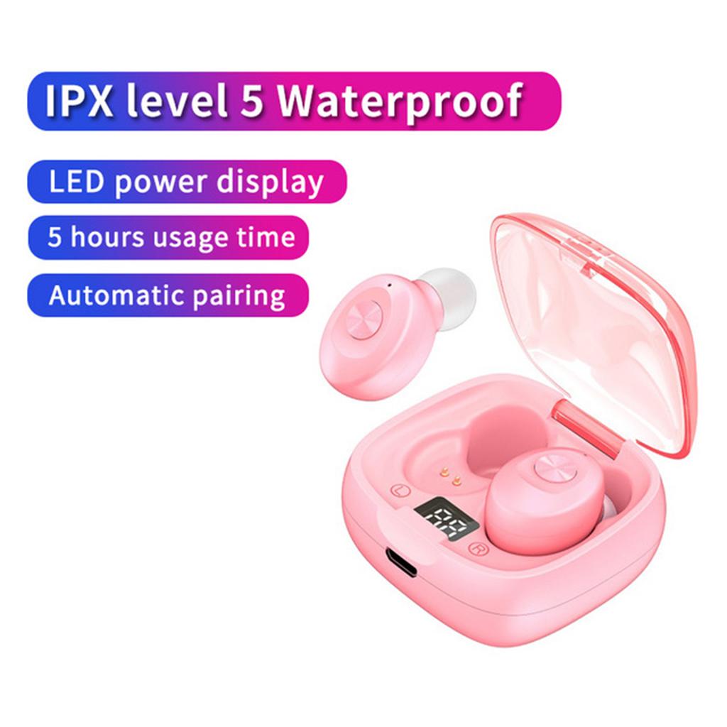 Wireless Earbuds Bluetooth 5.0 Headphones TWS Stereo Wireless Earphones Sweatproof Bluetooth in-Ear Headset Earphones with 350mAh Charging Case