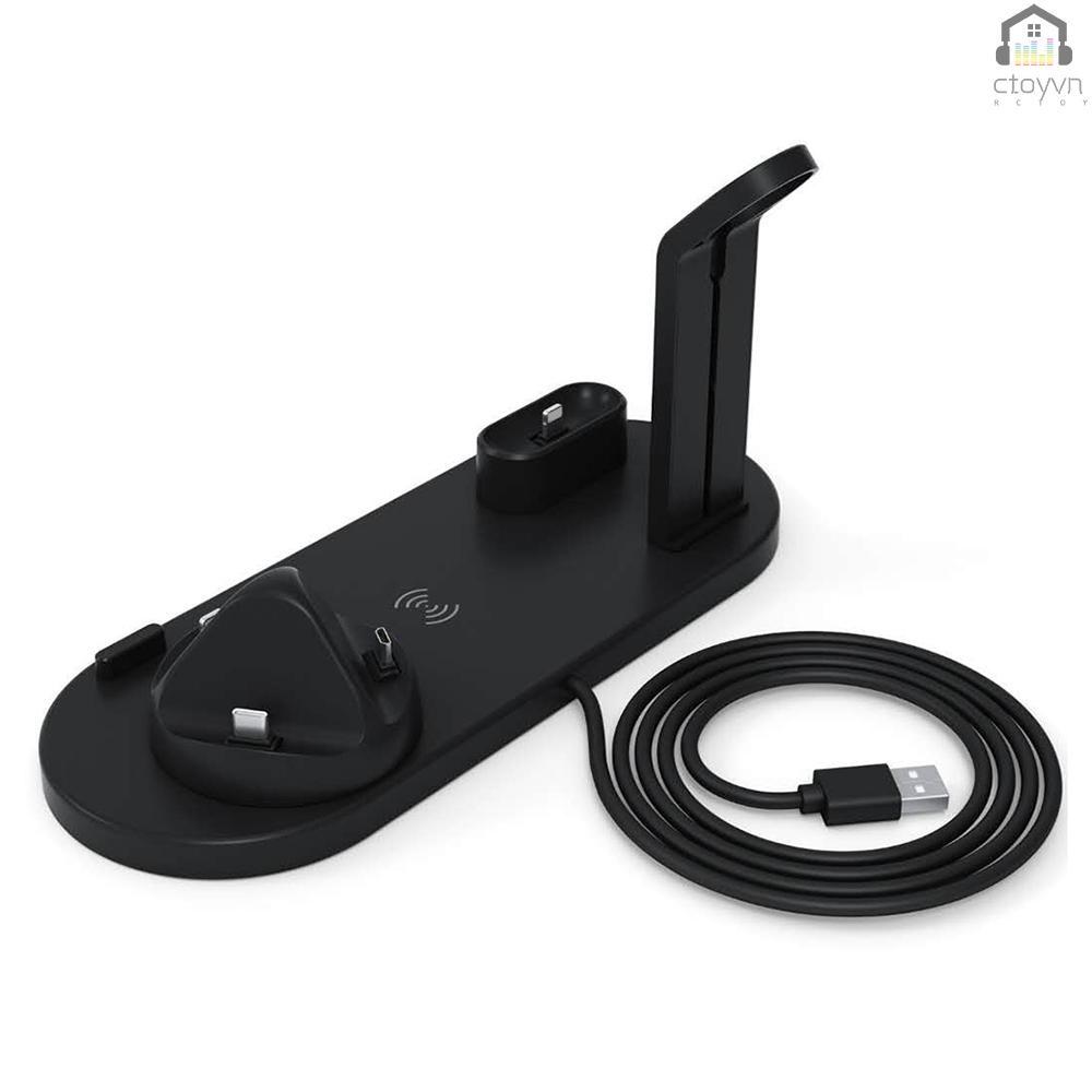 Đế sạc không dây đa năng 3 trong 1 cho đồng hồ thông minh iOS