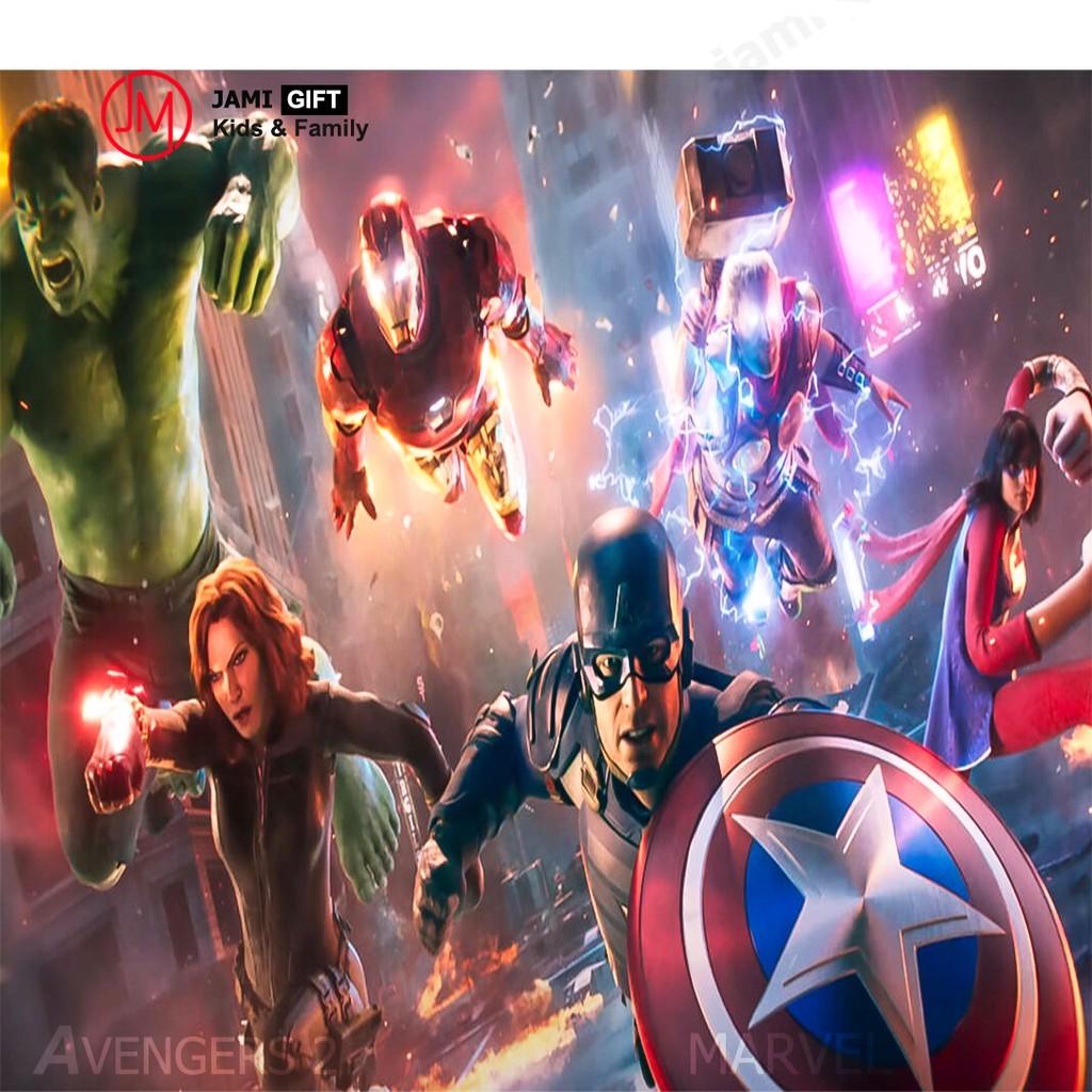 Bộ Đồ Chơi Siêu Nhân Hulk Phun Hít Xốp Biệt Đội Avengers - Đồ Chơi Cho Bé