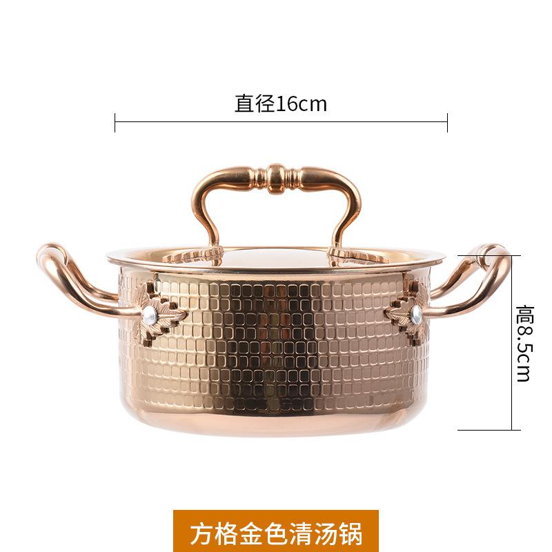 Bếp cảm ứng phong cách mới nhất nồi lẩu nhỏ nồi lẩu nhỏ tự phục vụ đơn một người một nồi nhà câu lạc bộ bằng thép không gỉ thương mại shabu-shabu nhỏ