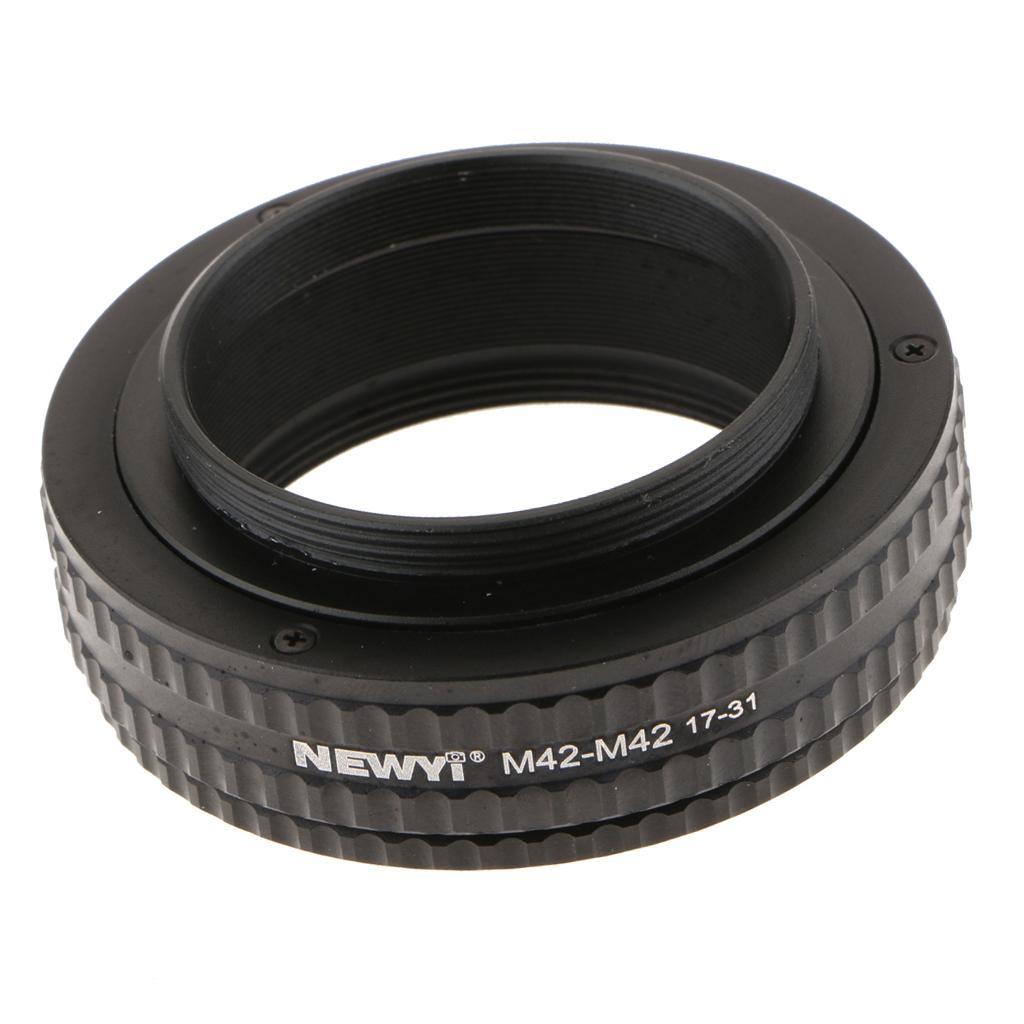 M42 to M42 Adjustable Focusing Helicoid Adapter 17mm - 31mm Tube