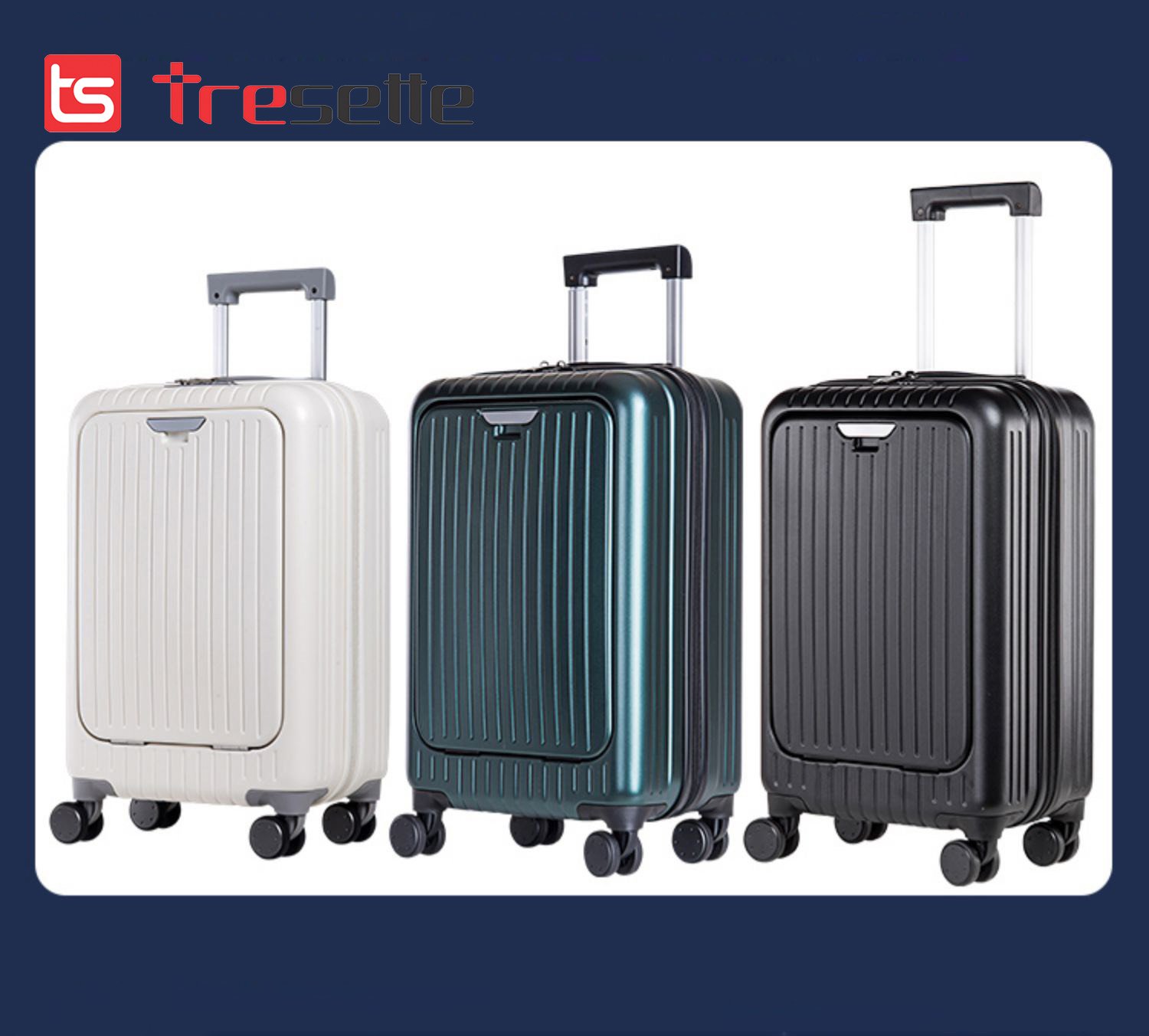 BFQ2ST500KTL: giảm 8% cho đơn từ 500K Vali khóa kéo du lịch nhập khẩu Hàn Quốc Tresette 3789
